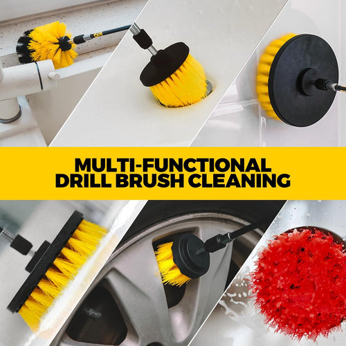 22Pack Drill Brush Attachments Set,Scrub Pads & Sponge, Buffing Pads,Power Scrubber Brush,Car Polishing Pad Kit,Wax Applicator Pad,Car Cleaning Kit,Masonry Brushes,Cleaning Supplies